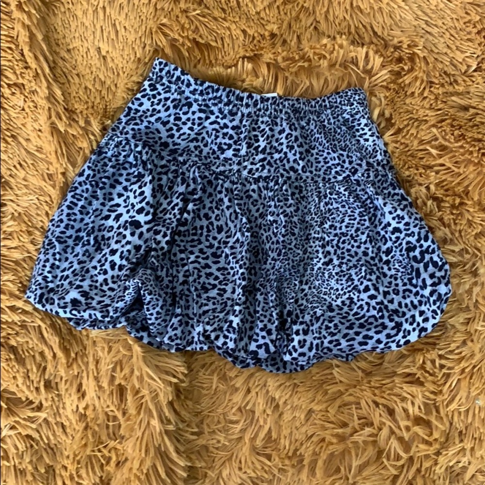HANNA ANDERSSON black cheetah print bubble skirt